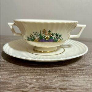 Lenox Rutledge Cream Soup Bowl & Saucer Set
